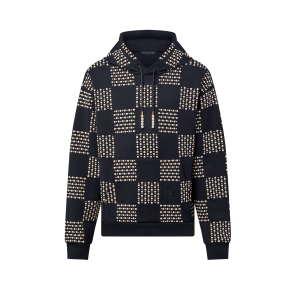 Louis Vuitton Cotton Hoodie With Pearl Damier Embroidery